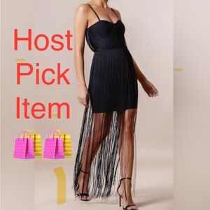 NWT Gracia Fringe Dress